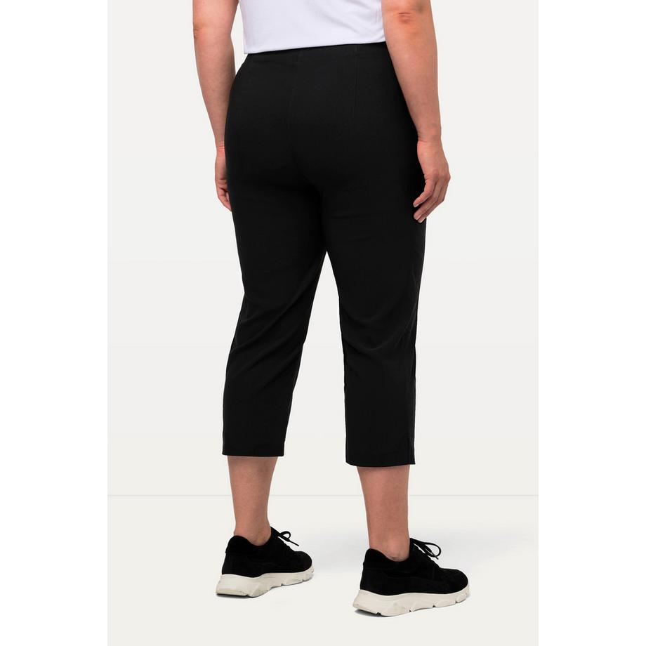Ulla Popken Pantalon Bengalina Longueur Mollet Coupe Droite Taille Élastique  