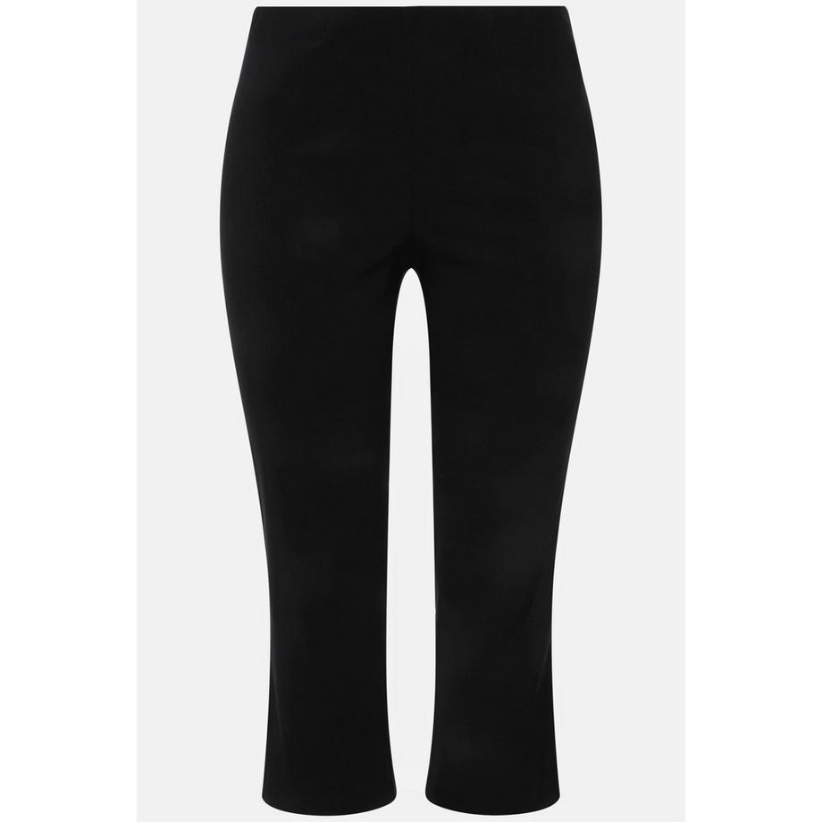 Ulla Popken Pantalon Bengalina Longueur Mollet Coupe Droite Taille Élastique  