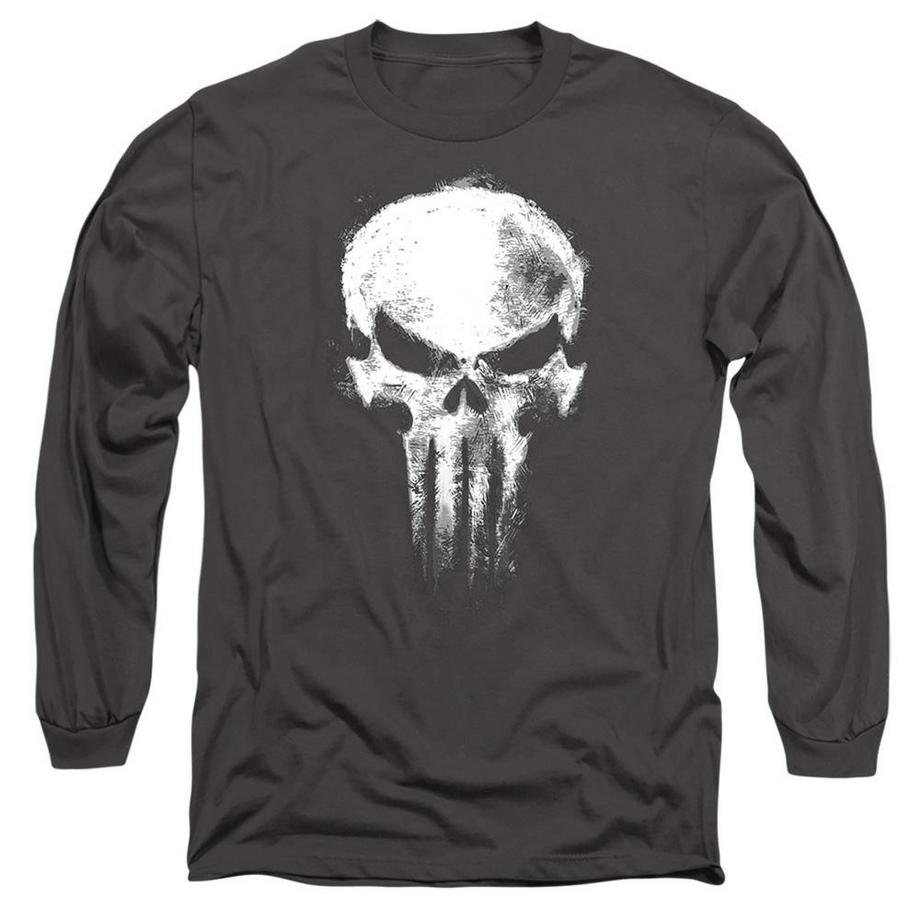 Born Again Maglietta Punisher Teschio Manica Lunga