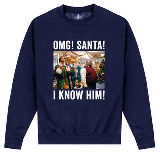 Elf OMG Santa Photo Sweatshirt  