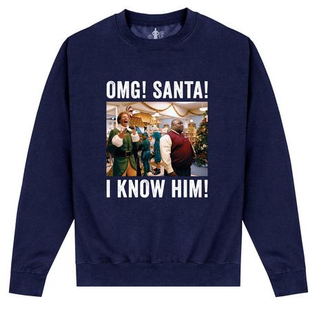 Elf OMG Santa Photo Sweatshirt  