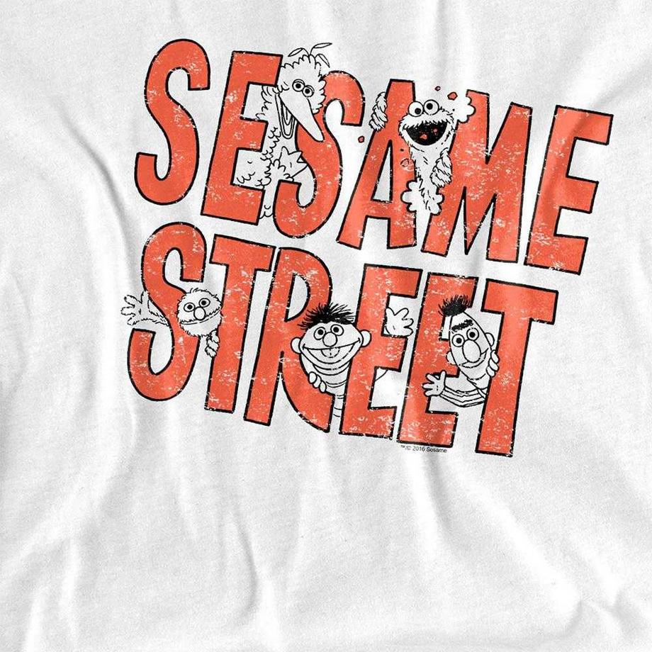 Sesame Street T-Shirt Manches Longues avec Imprimé Graphique  
