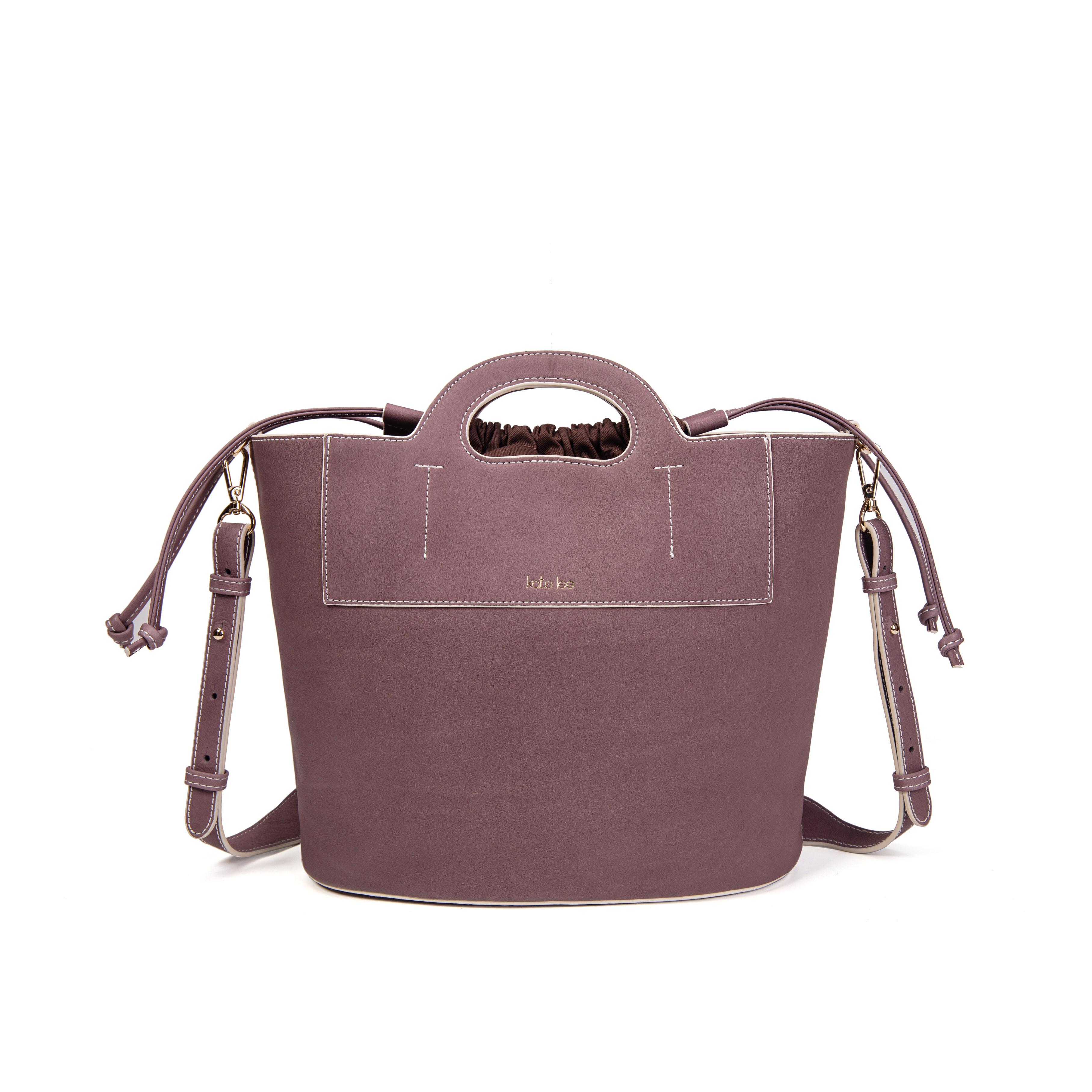 Kate Lee  Schultertasche aus Leder St Tropez lila 