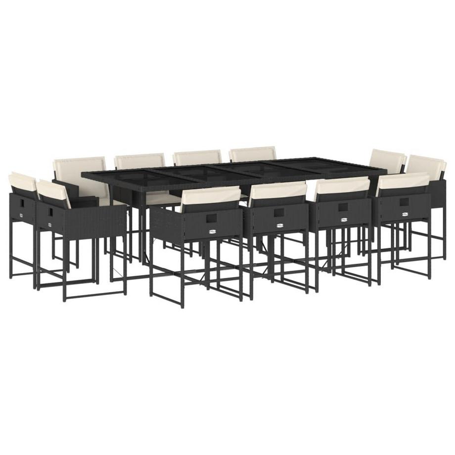 Ensemble de salle à manger de jardin rotin synthétique