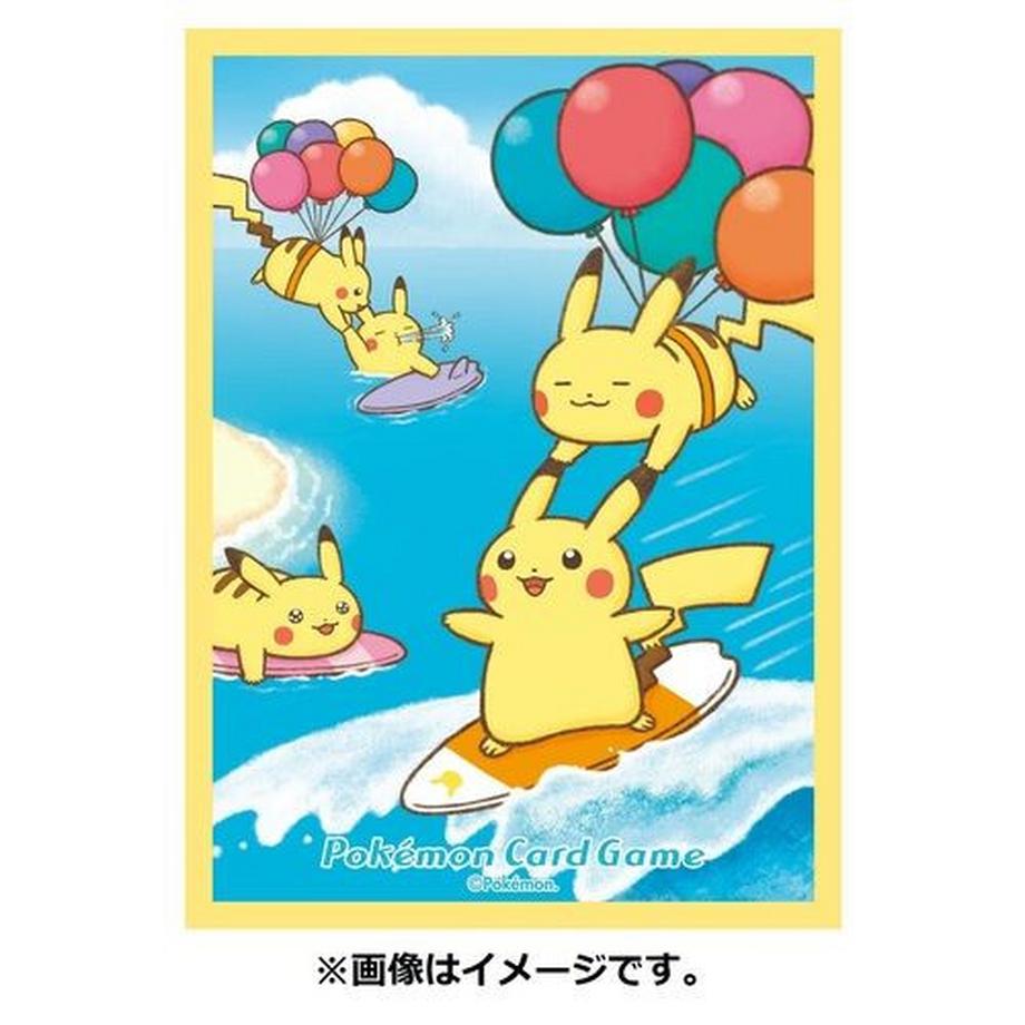 Pokemon  Pokemon Sleeves  Hüllen Card Game Deck - Shield Naminori Pikachu & Pikachu Flying in the Sky 
