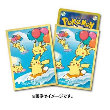Pokemon Sleeves  Hüllen Card Game Deck - Shield Naminori Pikachu & Pikachu Flying in the Sky