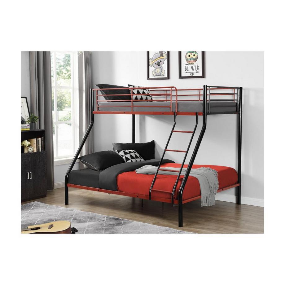 Vente-unique Lits superposés ELEVATIO IV etAcier + matelas  