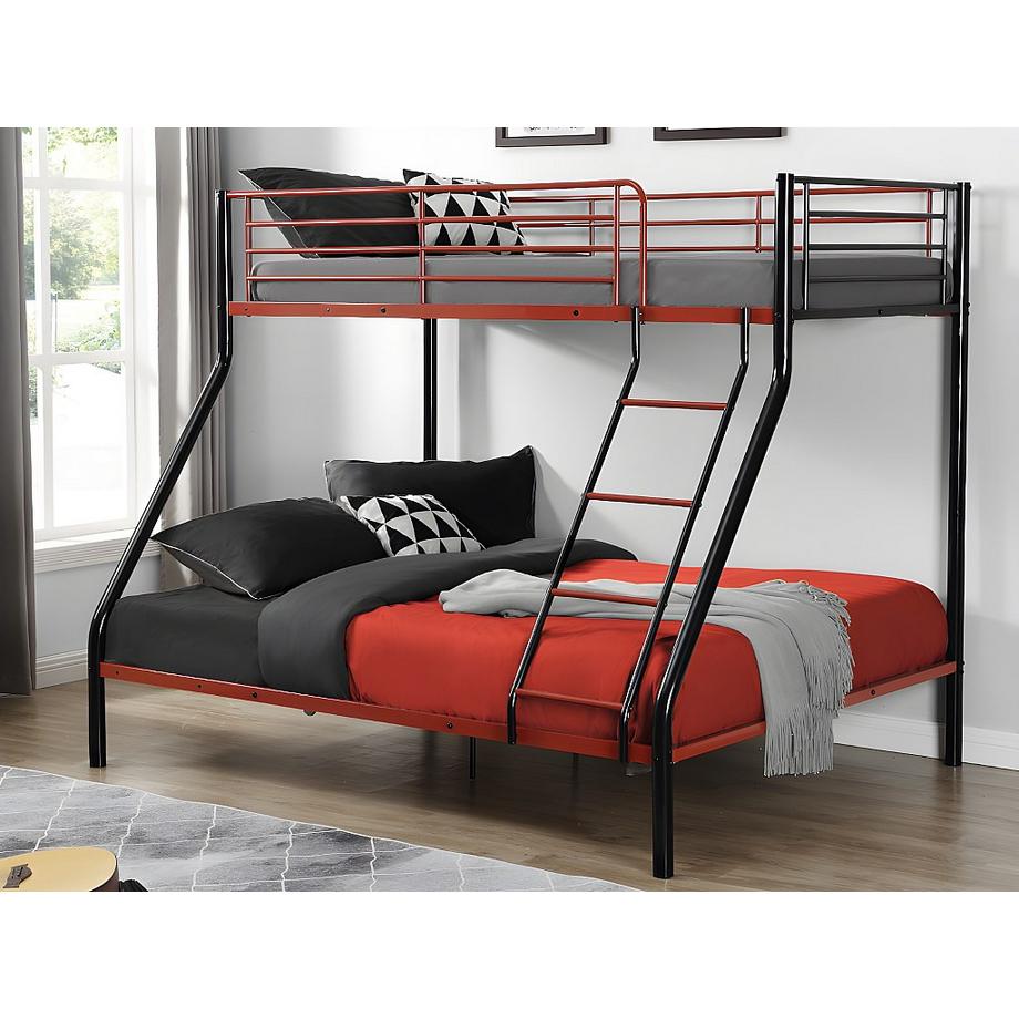 Vente-unique Lits superposés ELEVATIO IV etAcier + matelas  