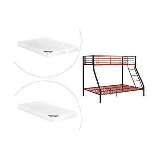 Vente-unique Etagenbett &Stahl + Matratze ELEVATIO IV  
