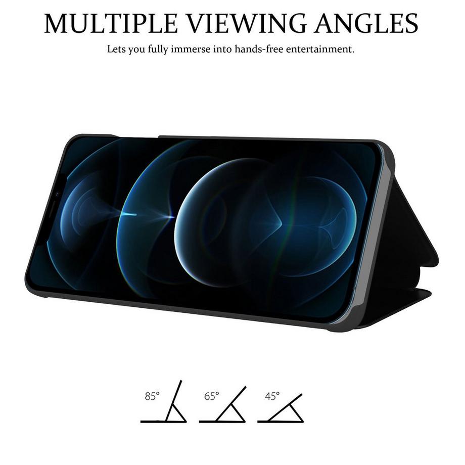 Cadorabo  Hülle für Apple iPhone 13 PRO MAX Spiegel Standfunktion 360 Grad Schutz 