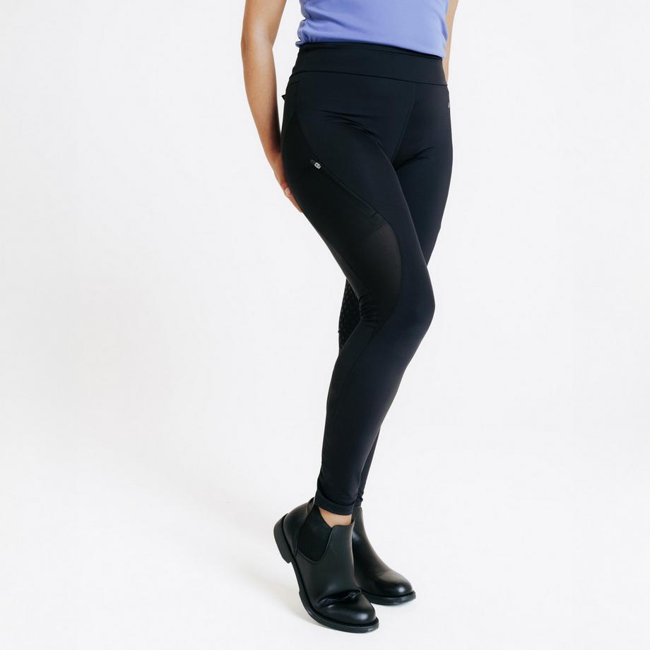 Leggings equitazione donna full grip poliammide
