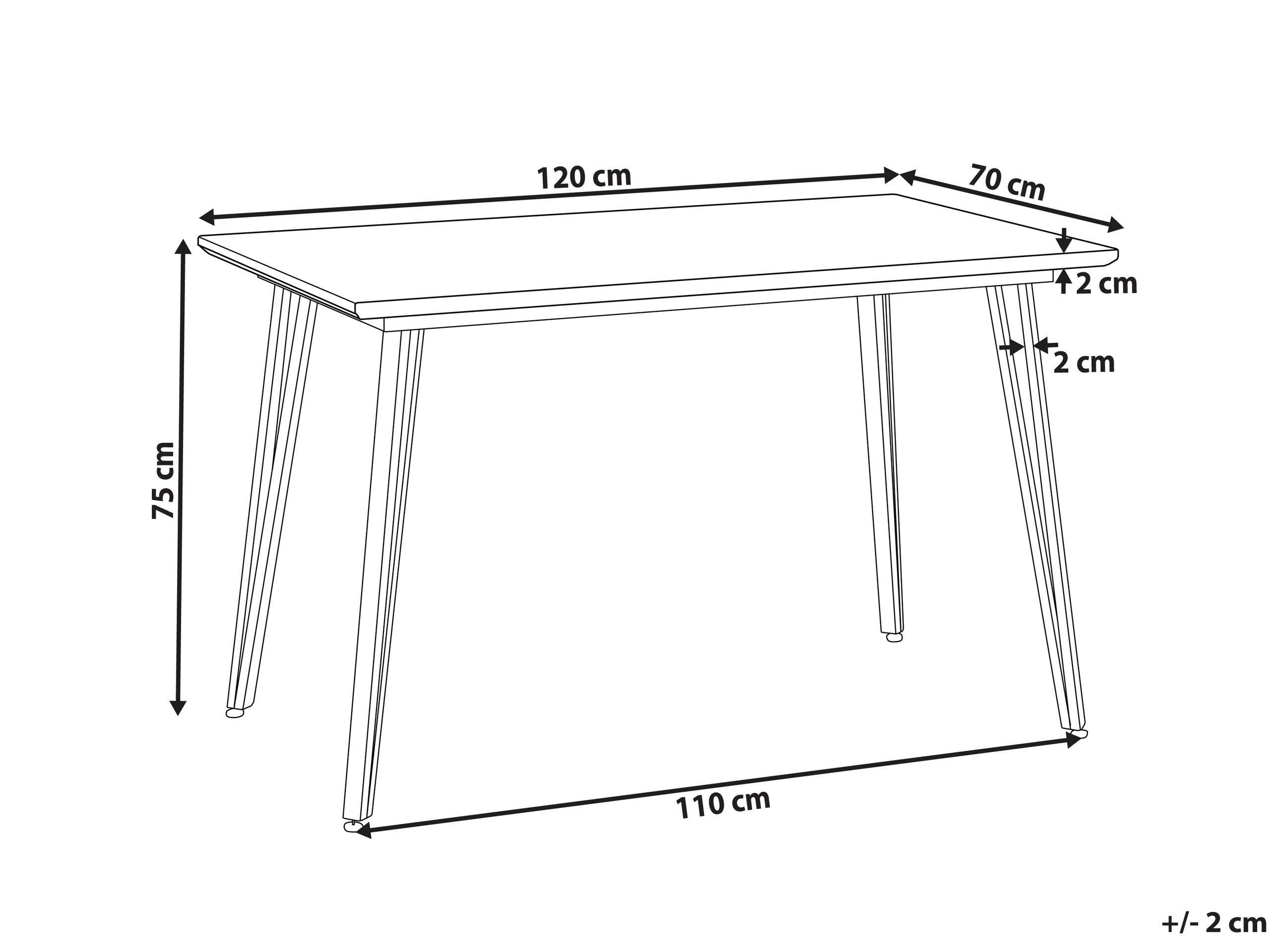 Beliani Esstisch aus MDF-Platte Modern GREYTON  