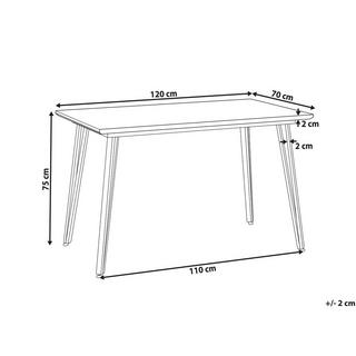 Beliani Esstisch aus MDF-Platte Modern GREYTON  