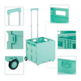 Northix Einkaufswagen mit Abdeckung  