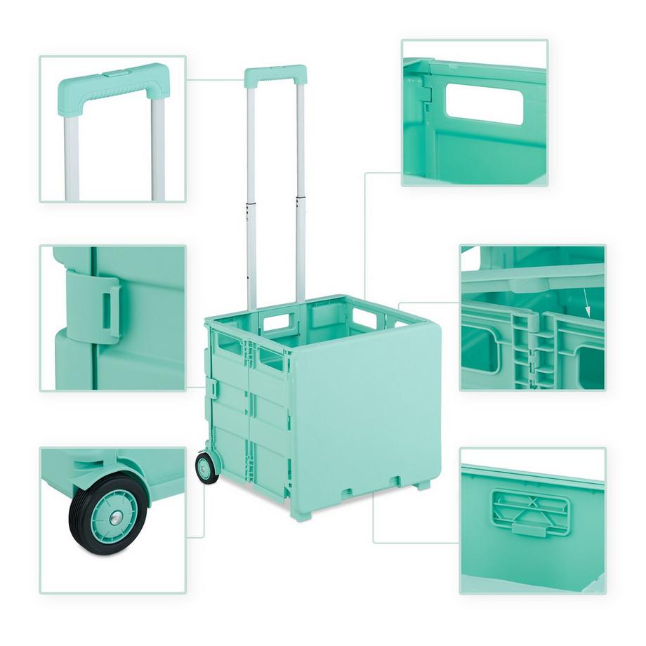 Northix Chariot de courses avec housse  