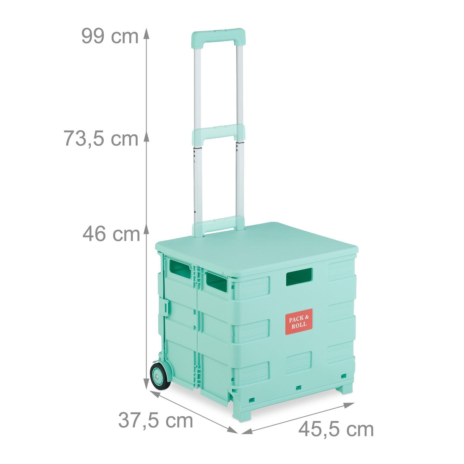 Northix Einkaufswagen mit Abdeckung  