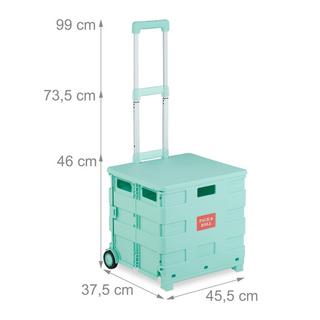 Northix Einkaufswagen mit Abdeckung  