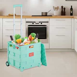 Northix Einkaufswagen mit Abdeckung  