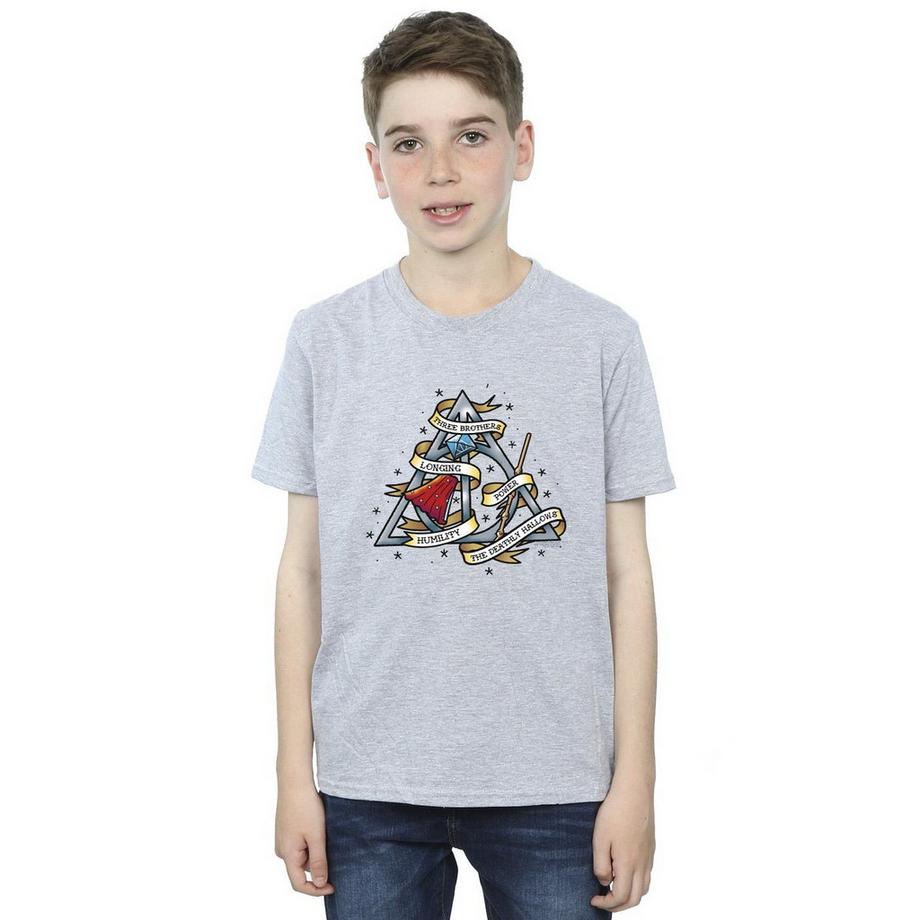 HARRY-POTTER  Tshirt THE DEATHLY HALLOWS 