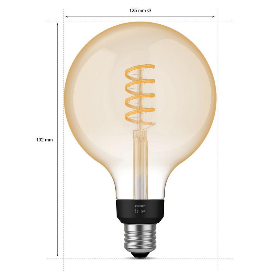 PHILIPS Hue White Ambiance Filament E27 G125 Glob  