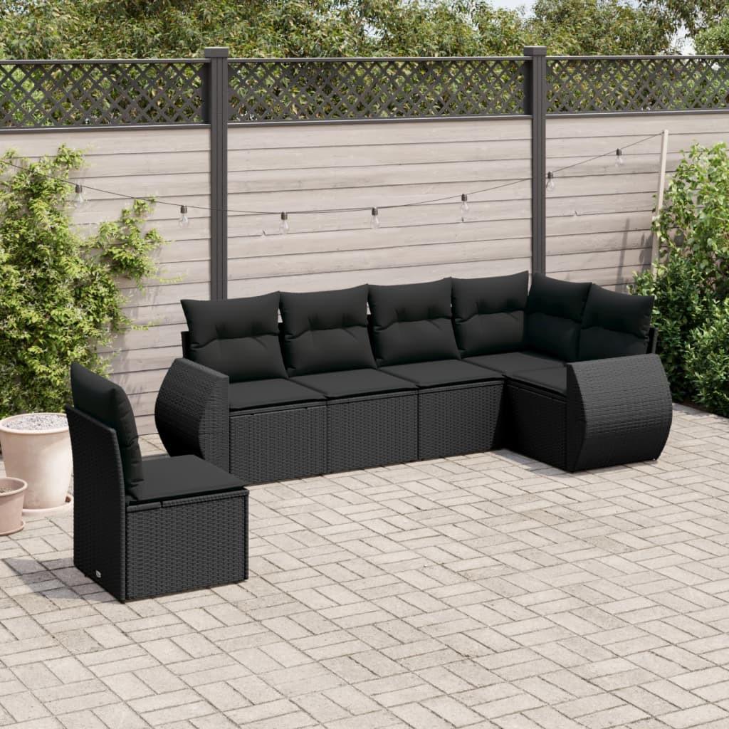 VidaXL set divano da giardino Polirattan  