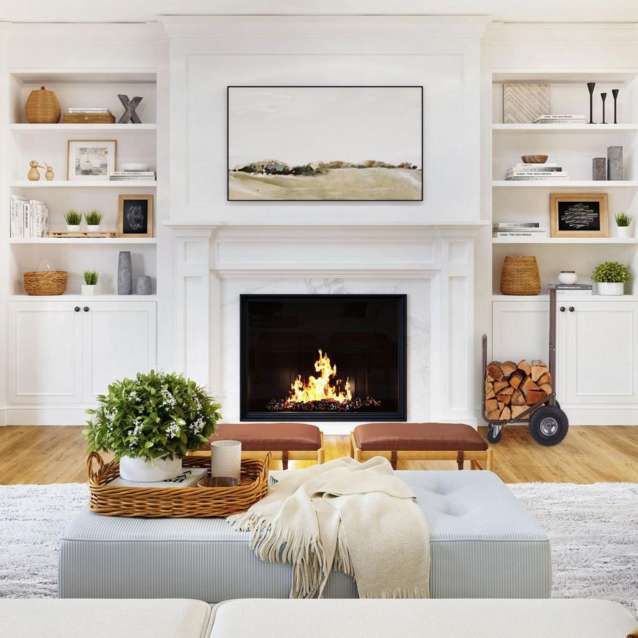 B2X Carrello per legna da ardere marrone con pneumatici  