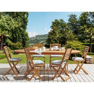 Beliani Set di 6 cuscini per sedie en Poliestere Moderno TOLVE  