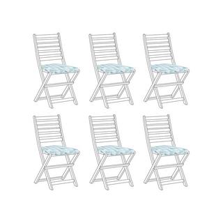Beliani Set mit 6 Sitzkissen aus Polyester Modern TOLVE  