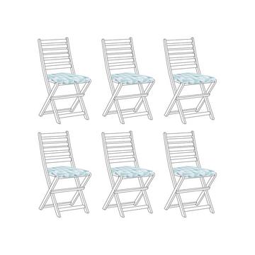 Set mit 6 Sitzkissen aus Polyester Modern TOLVE