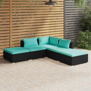 VidaXL set salotto da giardino Polirattan  