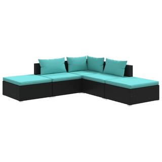 VidaXL set salotto da giardino Polirattan  