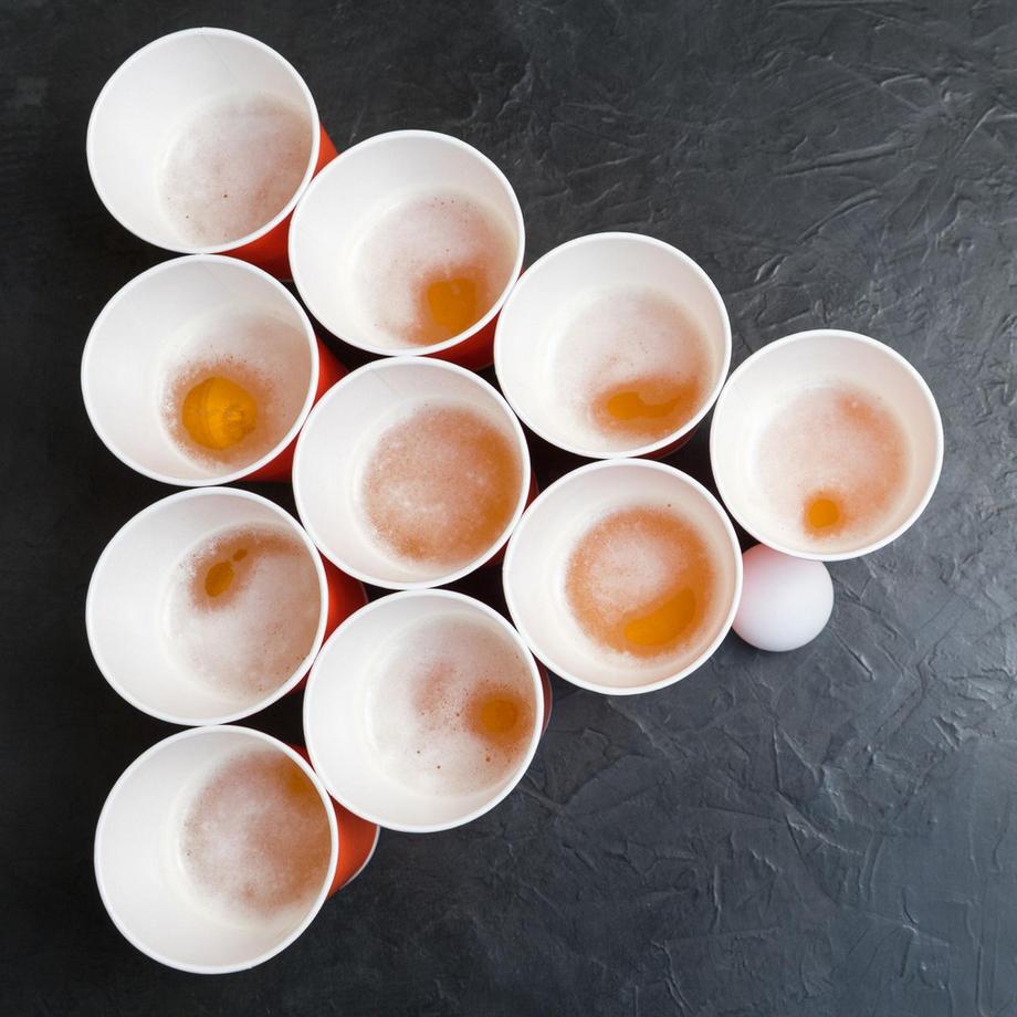 Northix  Weiße Bier-Pong-Bälle, 100er-Set 