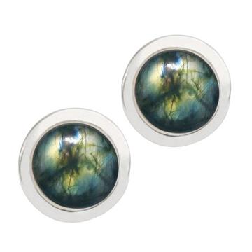 Ohrstecker Labradorit "Pure"