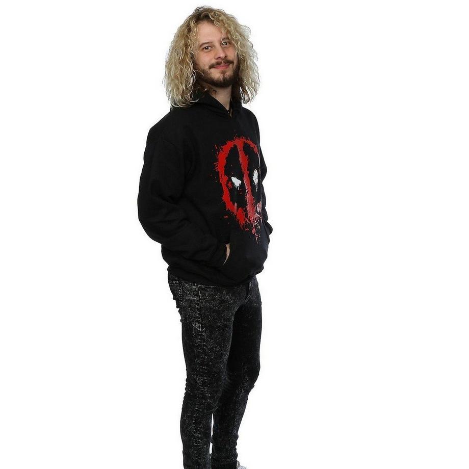 Deadpool Splatter Logo Hoodie  