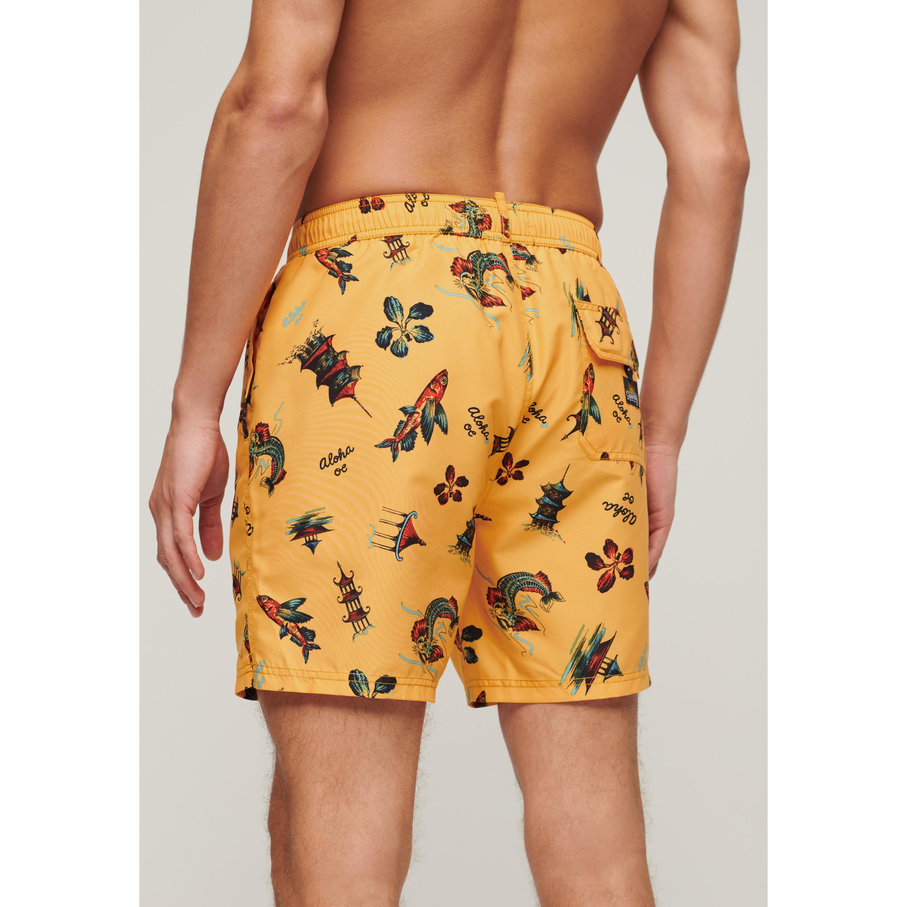 Superdry  short de bain imprimé hawaïen 