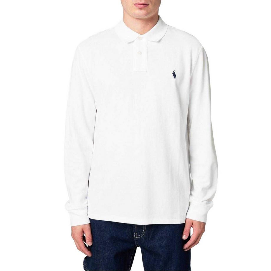 Ralph Lauren Schmal geschnittenes Langarm Poloshirt  