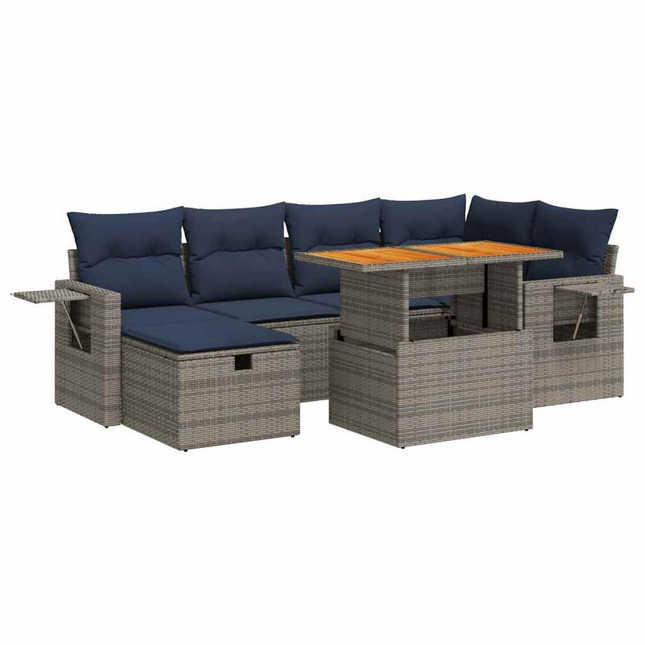 set divano da giardino Polirattan