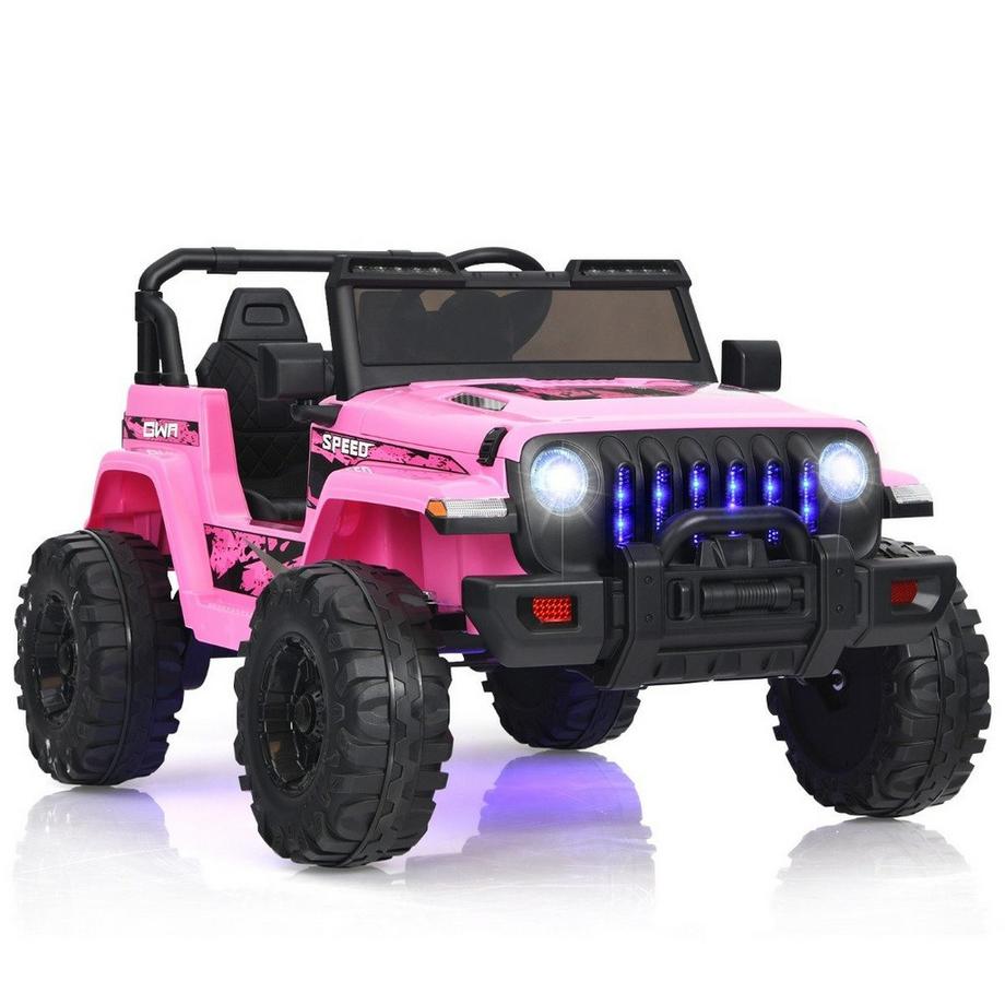 B2X  Kindertruck Akkubetriebenes Elektrofahrzeug mit 2 Sitzen 114 x 78 x 67 cm Rosa 