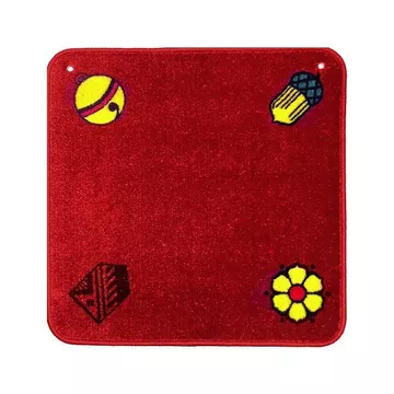 Jassteppich Deutsch Rot (60x60cm)