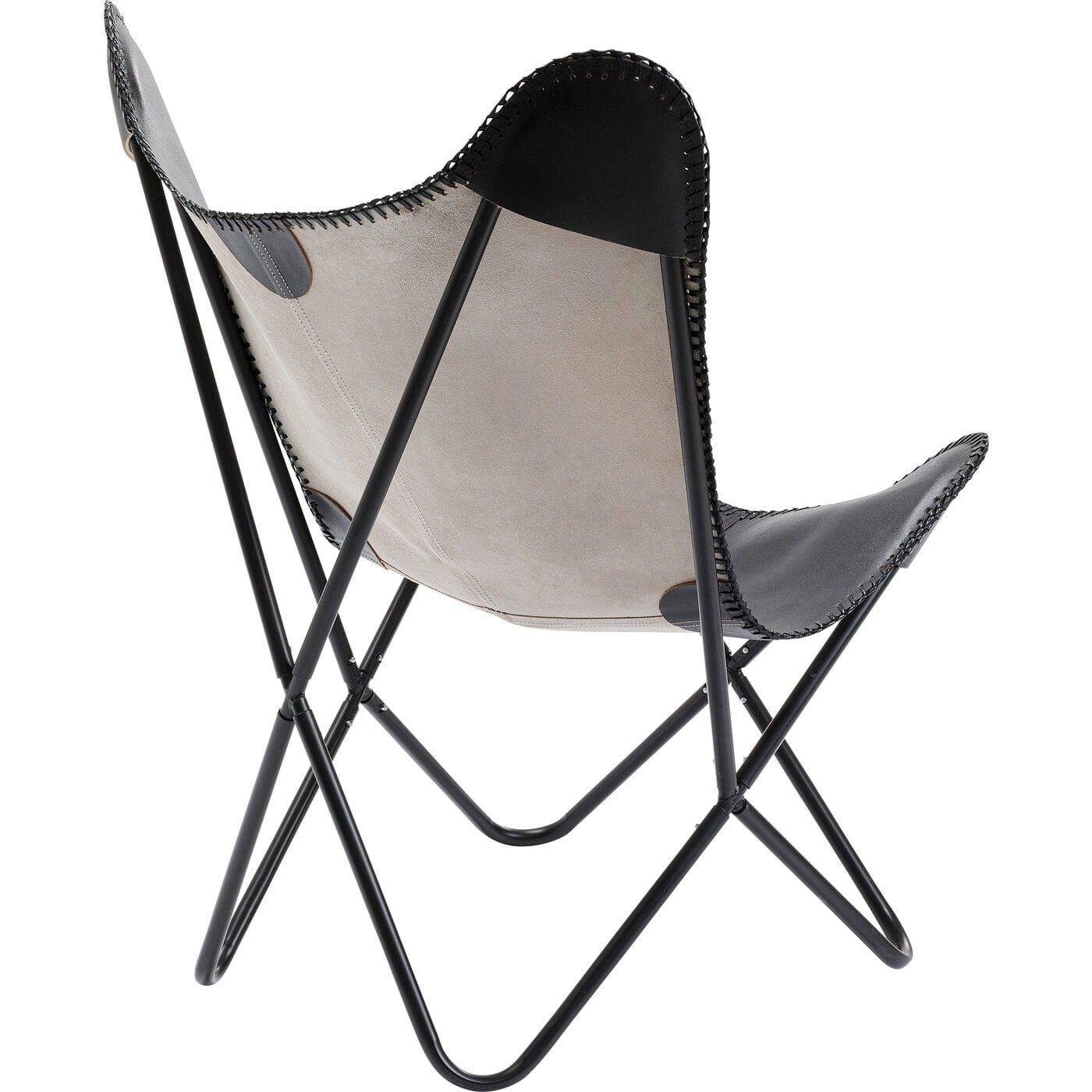 KARE Design Fauteuil California cuir noir  