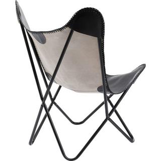 KARE Design Fauteuil California cuir noir  