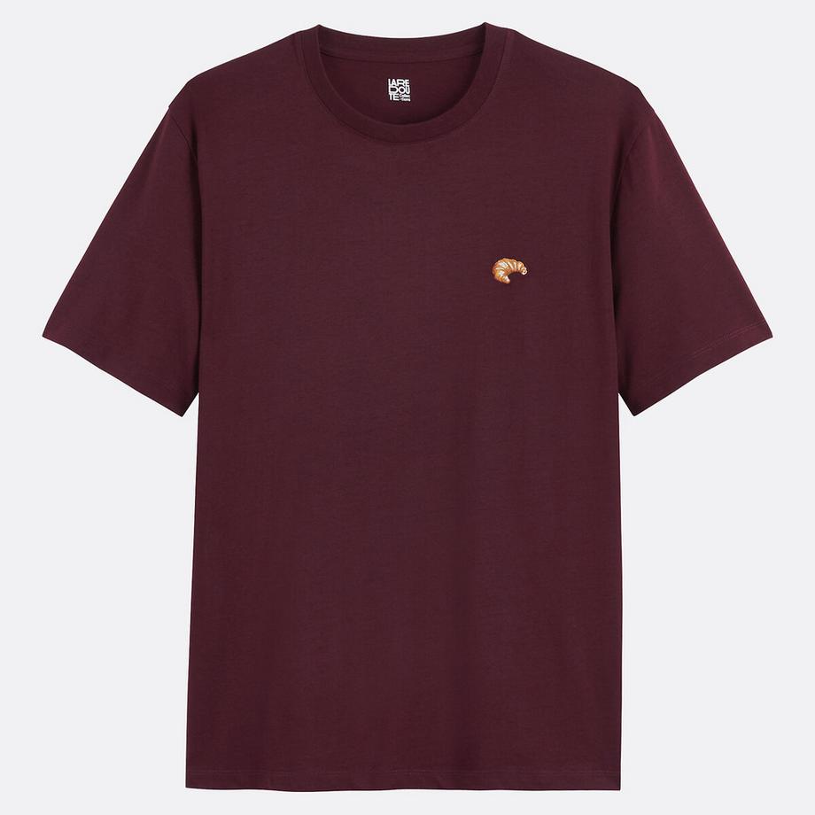 La Redoute Collections T-Shirt Regular Fit con Croissant Ricamato  
