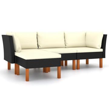 Garten-sofa-set poly-rattan