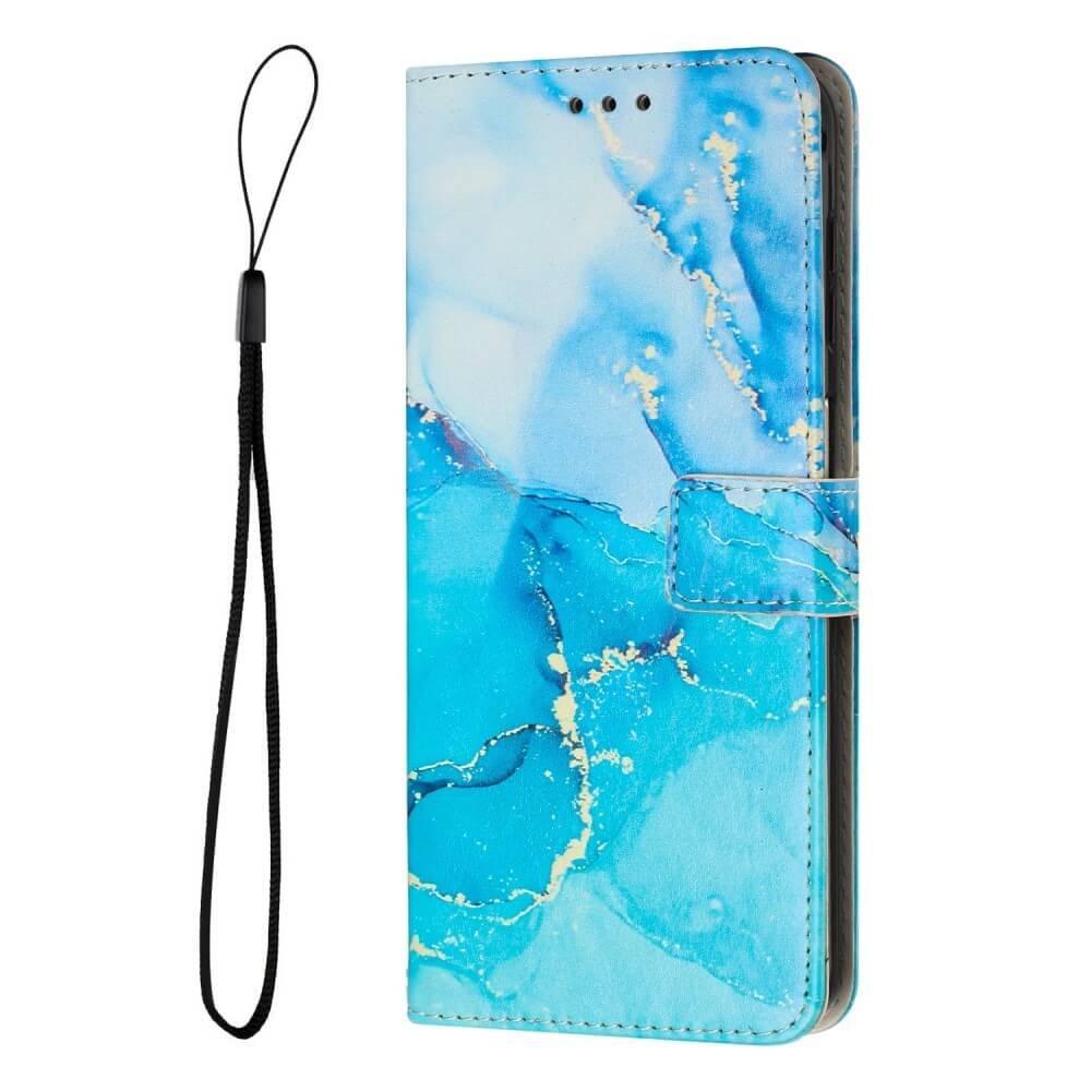 Cover-Discount  Galaxy A23e - Leder Hülle Marble 