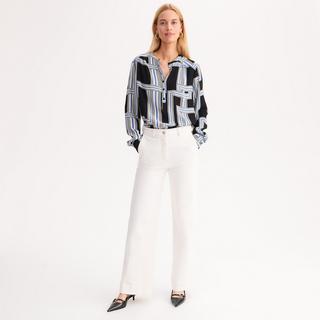 La Redoute Collections Blouse Col Tunisien Graphique  