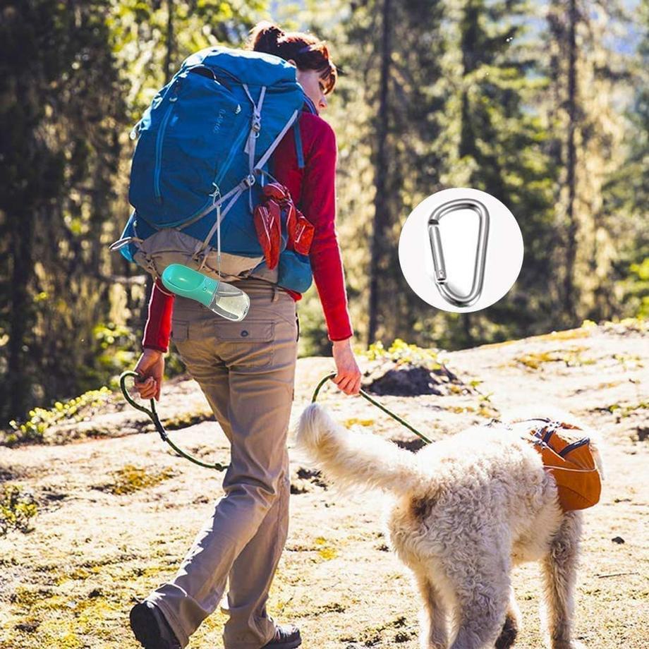 Alopini  Tragbare Hundewasserflasche, Reisetrinknapf für Hunde, 350 ml 