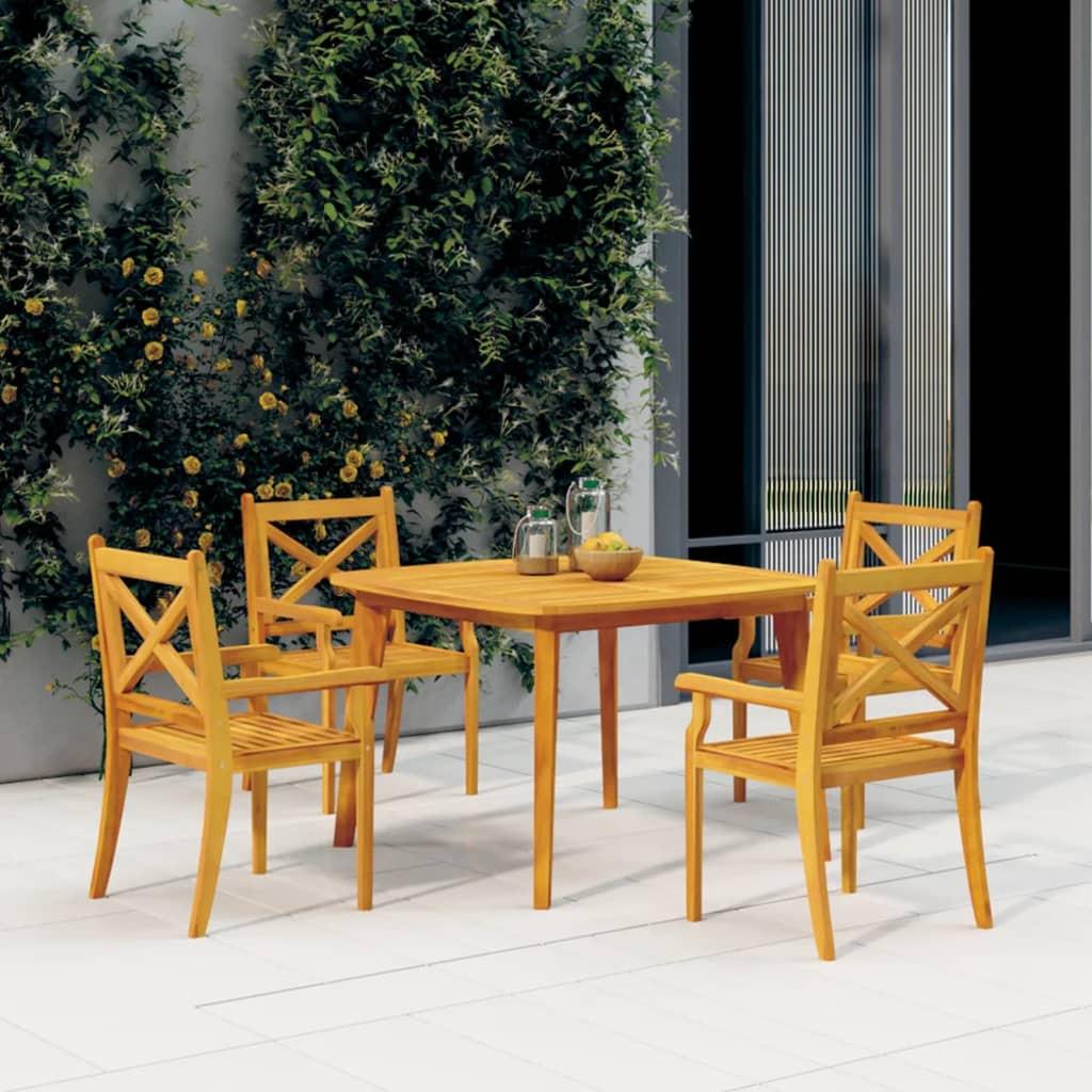 VidaXL Table de jardin bois d'acacia  