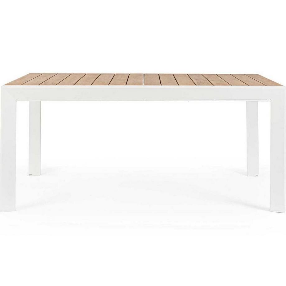 mutoni Table extensible de jardin Belmar blanc 160-240x100  