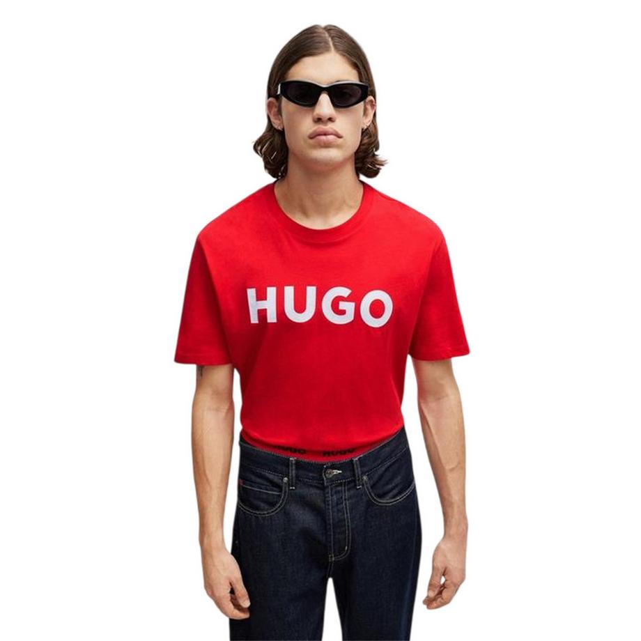 HUGO Dulivio T-Shirt mit Kontrastlogo  
