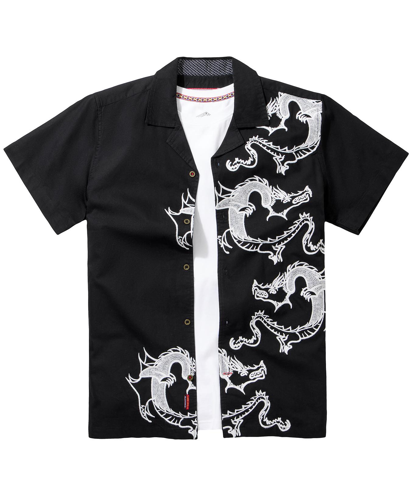 Joe Browns  Chemise Manches Courtes Dragon Brodé 